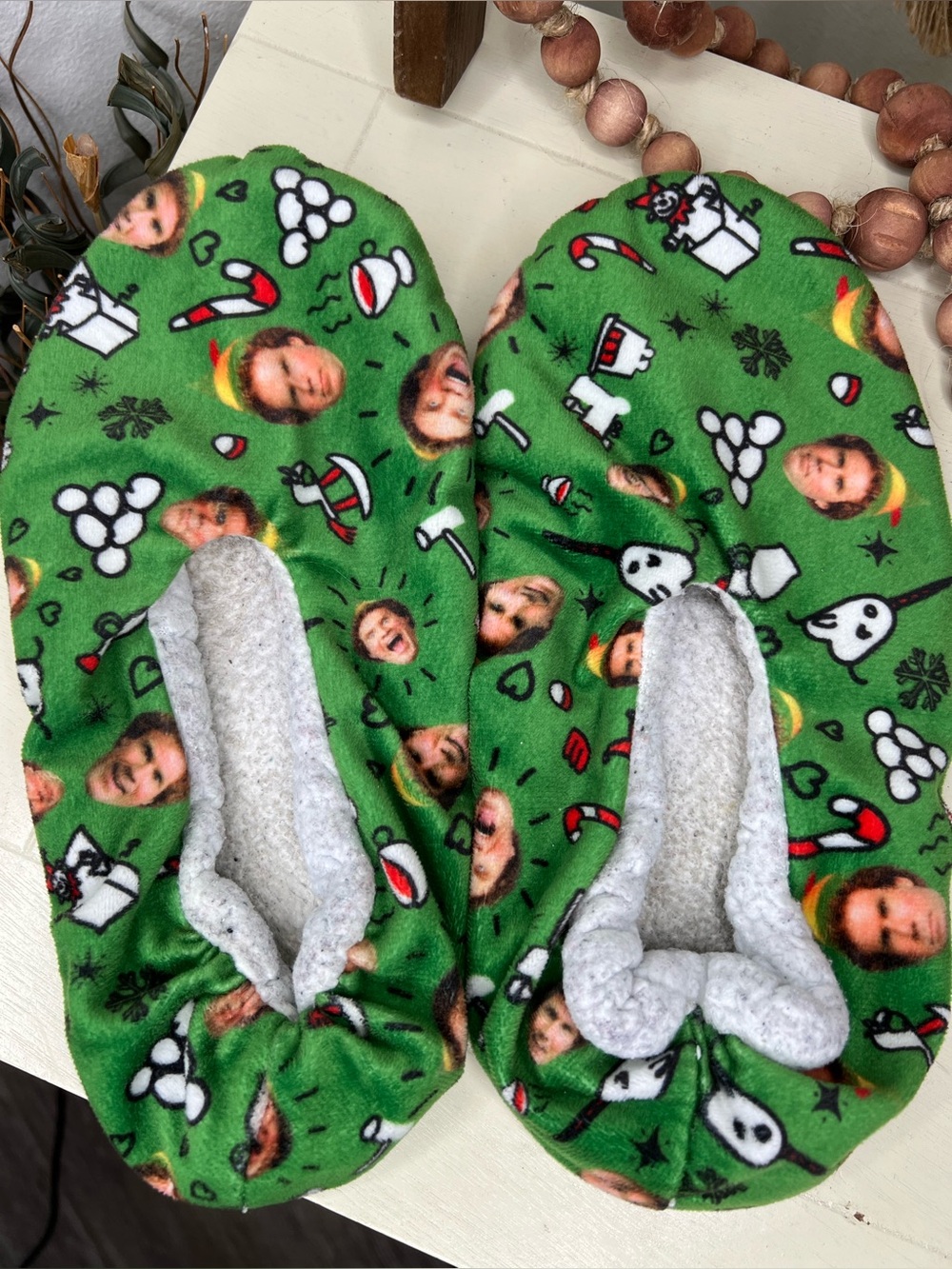 Well Loved Elf Christmas Slippers